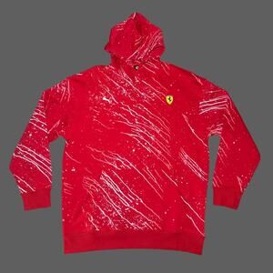 Puma Scuderia Ferrari F1 Race Color Splash Hoodie Rosso Corsa L NWT